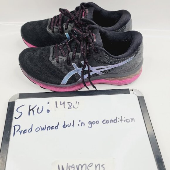 Asics Women Black Pure Silver Gel-Nimbus 23 1012A885 Athletic Running Shoes 8.5 - Picture 7 of 7